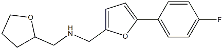 {[5-(4-fluorophenyl)furan-2-yl]methyl}(oxolan-2-ylmethyl)amine