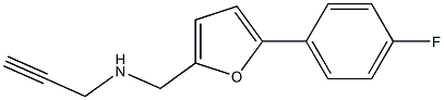{[5-(4-fluorophenyl)furan-2-yl]methyl}(prop-2-yn-1-yl)amine 结构式