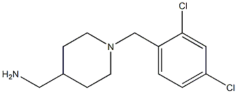 {1-[(2,4-dichlorophenyl)methyl]piperidin-4-yl}methanamine 化学構造式