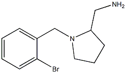 {1-[(2-bromophenyl)methyl]pyrrolidin-2-yl}methanamine Struktur