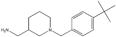 {1-[(4-tert-butylphenyl)methyl]piperidin-3-yl}methanamine 化学構造式