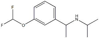 {1-[3-(difluoromethoxy)phenyl]ethyl}(propan-2-yl)amine Structure