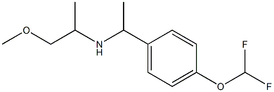 {1-[4-(difluoromethoxy)phenyl]ethyl}(1-methoxypropan-2-yl)amine