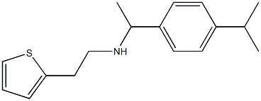 {1-[4-(propan-2-yl)phenyl]ethyl}[2-(thiophen-2-yl)ethyl]amine Structure