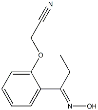 {2-[(1E)-N-hydroxypropanimidoyl]phenoxy}acetonitrile