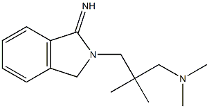 {2-[(1-imino-2,3-dihydro-1H-isoindol-2-yl)methyl]-2-methylpropyl}dimethylamine 结构式