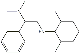 {2-[(2,6-dimethylcyclohexyl)amino]-1-phenylethyl}dimethylamine,,结构式