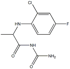 {2-[(2-chloro-4-fluorophenyl)amino]propanoyl}urea