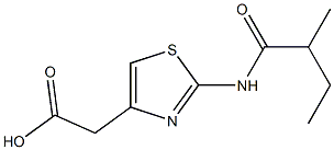 {2-[(2-methylbutanoyl)amino]-1,3-thiazol-4-yl}acetic acid