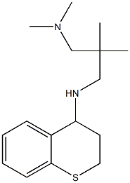 {2-[(3,4-dihydro-2H-1-benzothiopyran-4-ylamino)methyl]-2-methylpropyl}dimethylamine Struktur