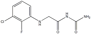 {2-[(3-chloro-2-fluorophenyl)amino]acetyl}urea Structure