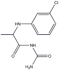 {2-[(3-chlorophenyl)amino]propanoyl}urea