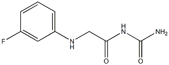 {2-[(3-fluorophenyl)amino]acetyl}urea 结构式