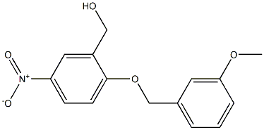 {2-[(3-methoxyphenyl)methoxy]-5-nitrophenyl}methanol Structure