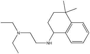 {2-[(4,4-dimethyl-1,2,3,4-tetrahydronaphthalen-1-yl)amino]ethyl}diethylamine 化学構造式