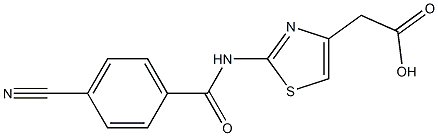 {2-[(4-cyanobenzoyl)amino]-1,3-thiazol-4-yl}acetic acid