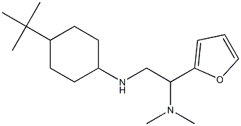 {2-[(4-tert-butylcyclohexyl)amino]-1-(furan-2-yl)ethyl}dimethylamine Struktur