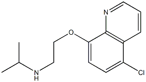 {2-[(5-chloroquinolin-8-yl)oxy]ethyl}(propan-2-yl)amine 结构式