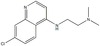 {2-[(7-chloroquinolin-4-yl)amino]ethyl}dimethylamine Structure