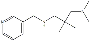 {2-[(dimethylamino)methyl]-2-methylpropyl}(pyridin-3-ylmethyl)amine 结构式