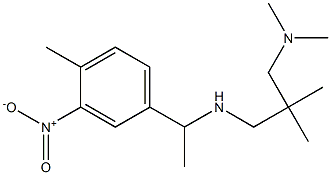 {2-[(dimethylamino)methyl]-2-methylpropyl}[1-(4-methyl-3-nitrophenyl)ethyl]amine,,结构式