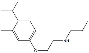 {2-[3-methyl-4-(propan-2-yl)phenoxy]ethyl}(propyl)amine Structure