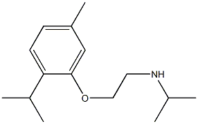 {2-[5-methyl-2-(propan-2-yl)phenoxy]ethyl}(propan-2-yl)amine Structure