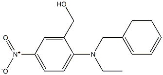 {2-[benzyl(ethyl)amino]-5-nitrophenyl}methanol,,结构式