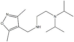 {2-[bis(propan-2-yl)amino]ethyl}[(3,5-dimethyl-1,2-oxazol-4-yl)methyl]amine 化学構造式