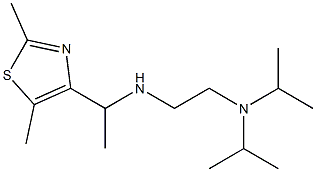 {2-[bis(propan-2-yl)amino]ethyl}[1-(2,5-dimethyl-1,3-thiazol-4-yl)ethyl]amine Structure
