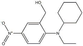 {2-[cyclohexyl(ethyl)amino]-5-nitrophenyl}methanol,,结构式