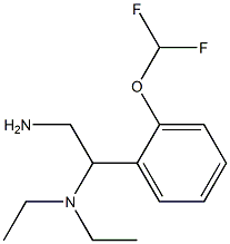 {2-amino-1-[2-(difluoromethoxy)phenyl]ethyl}diethylamine Structure