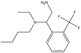 {2-amino-1-[2-(trifluoromethyl)phenyl]ethyl}(butyl)ethylamine Struktur