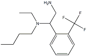 {2-amino-1-[2-(trifluoromethyl)phenyl]ethyl}(butyl)ethylamine 化学構造式