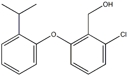 {2-chloro-6-[2-(propan-2-yl)phenoxy]phenyl}methanol 结构式