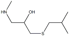 {2-hydroxy-3-[(2-methylpropyl)sulfanyl]propyl}(methyl)amine Structure