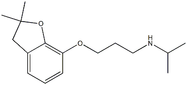 {3-[(2,2-dimethyl-2,3-dihydro-1-benzofuran-7-yl)oxy]propyl}(propan-2-yl)amine Structure