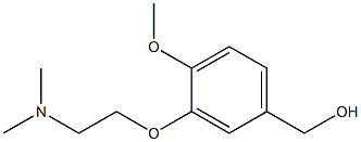 {3-[2-(dimethylamino)ethoxy]-4-methoxyphenyl}methanol 化学構造式