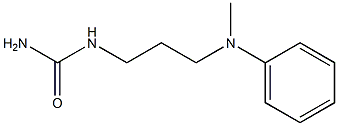 {3-[methyl(phenyl)amino]propyl}urea Structure