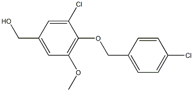 {3-chloro-4-[(4-chlorophenyl)methoxy]-5-methoxyphenyl}methanol