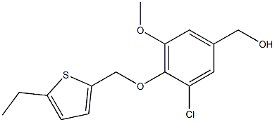 {3-chloro-4-[(5-ethylthiophen-2-yl)methoxy]-5-methoxyphenyl}methanol