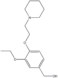{3-ethoxy-4-[2-(piperidin-1-yl)ethoxy]phenyl}methanol Structure