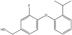 {3-fluoro-4-[2-(propan-2-yl)phenoxy]phenyl}methanol Structure