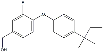 {3-fluoro-4-[4-(2-methylbutan-2-yl)phenoxy]phenyl}methanol