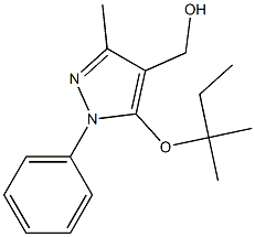 {3-methyl-5-[(2-methylbutan-2-yl)oxy]-1-phenyl-1H-pyrazol-4-yl}methanol Structure