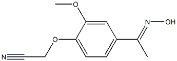  {4-[(1E)-N-hydroxyethanimidoyl]-2-methoxyphenoxy}acetonitrile