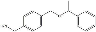 {4-[(1-phenylethoxy)methyl]phenyl}methanamine Struktur