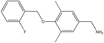 {4-[(2-fluorophenyl)methoxy]-3,5-dimethylphenyl}methanamine