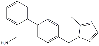 {4'-[(2-methyl-1H-imidazol-1-yl)methyl]-1,1'-biphenyl-2-yl}methylamine Structure