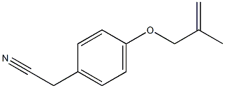 {4-[(2-methylprop-2-enyl)oxy]phenyl}acetonitrile 化学構造式